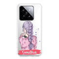 Braid Girl Customize Anti Yellow Case For Xiaomi 14 5G
