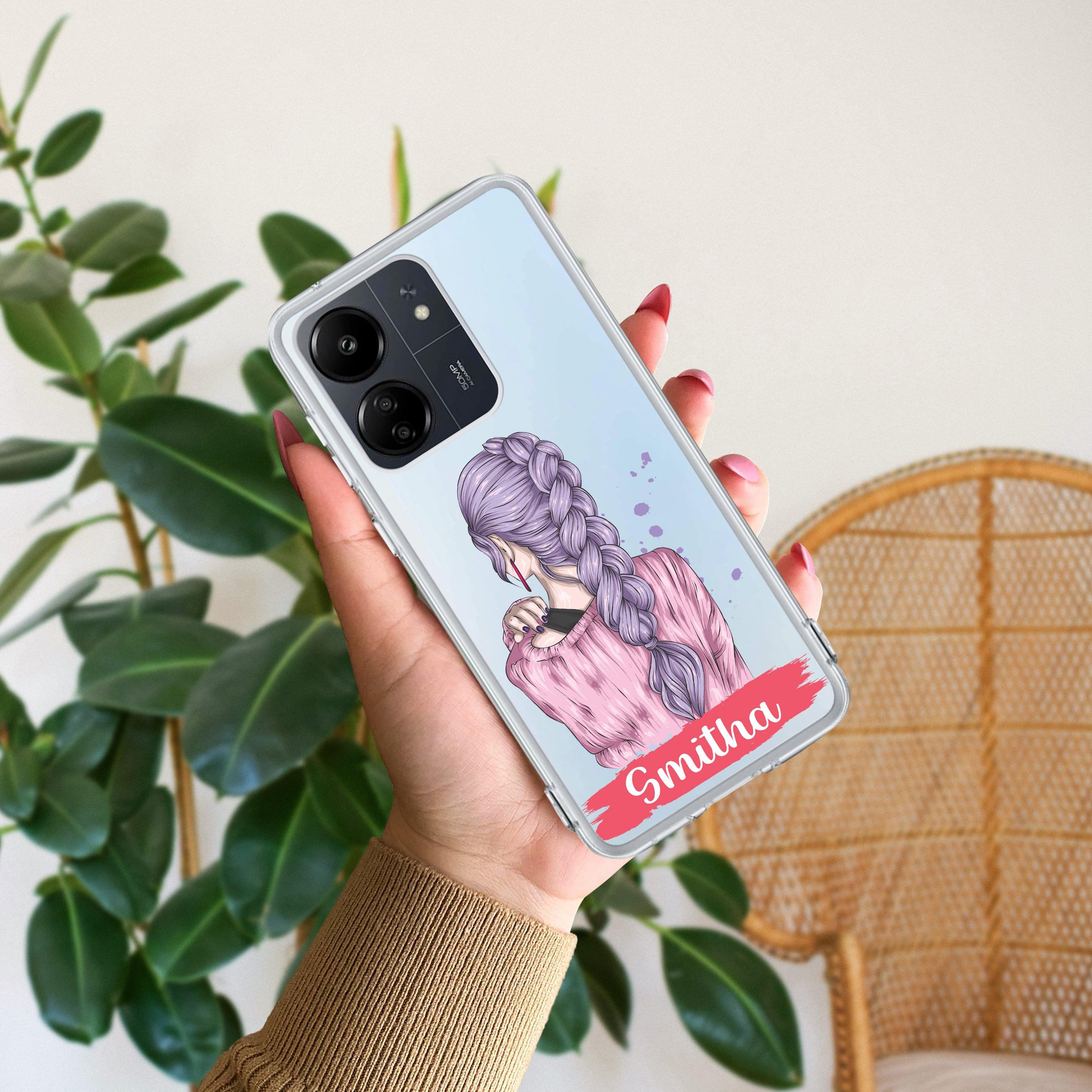 Braid Girl Customize Transparent Silicon Case For Redmi/Xiaomi - ShopOnCliQ