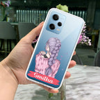Braid Girl Customize Transparent Silicon Case For Redmi Note 11 Pro / Redmi Note 11 Pro Plus 5G