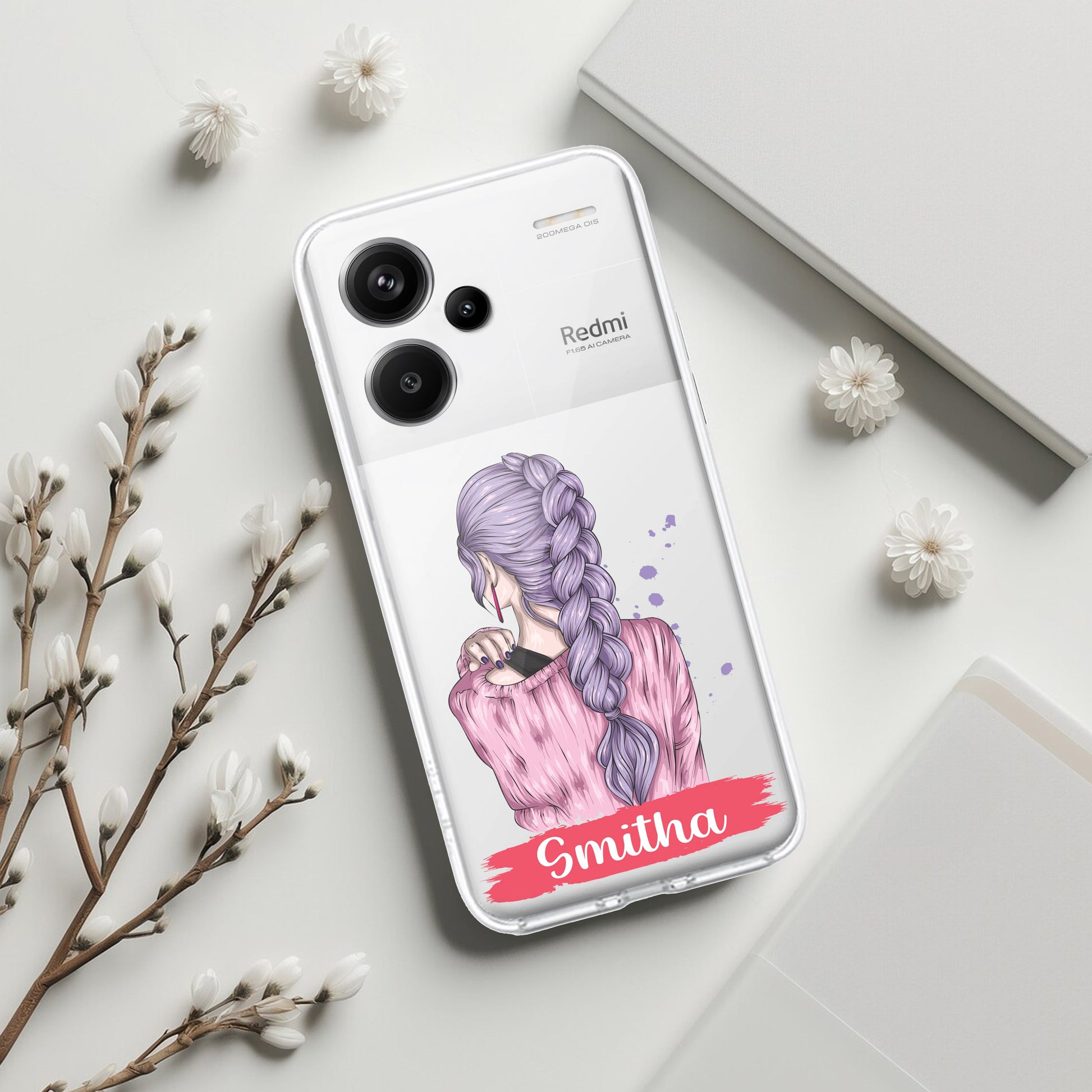 Braid Girl Customize Transparent Silicon Case For Redmi/Xiaomi ShopOnCliQ