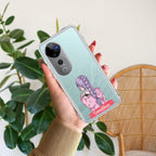 Braid Girl Customize Transparent Silicon Case For Vivo T1 5G