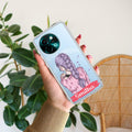 Braid Girl Customize Transparent Silicon Case For Vivo Y58 5G