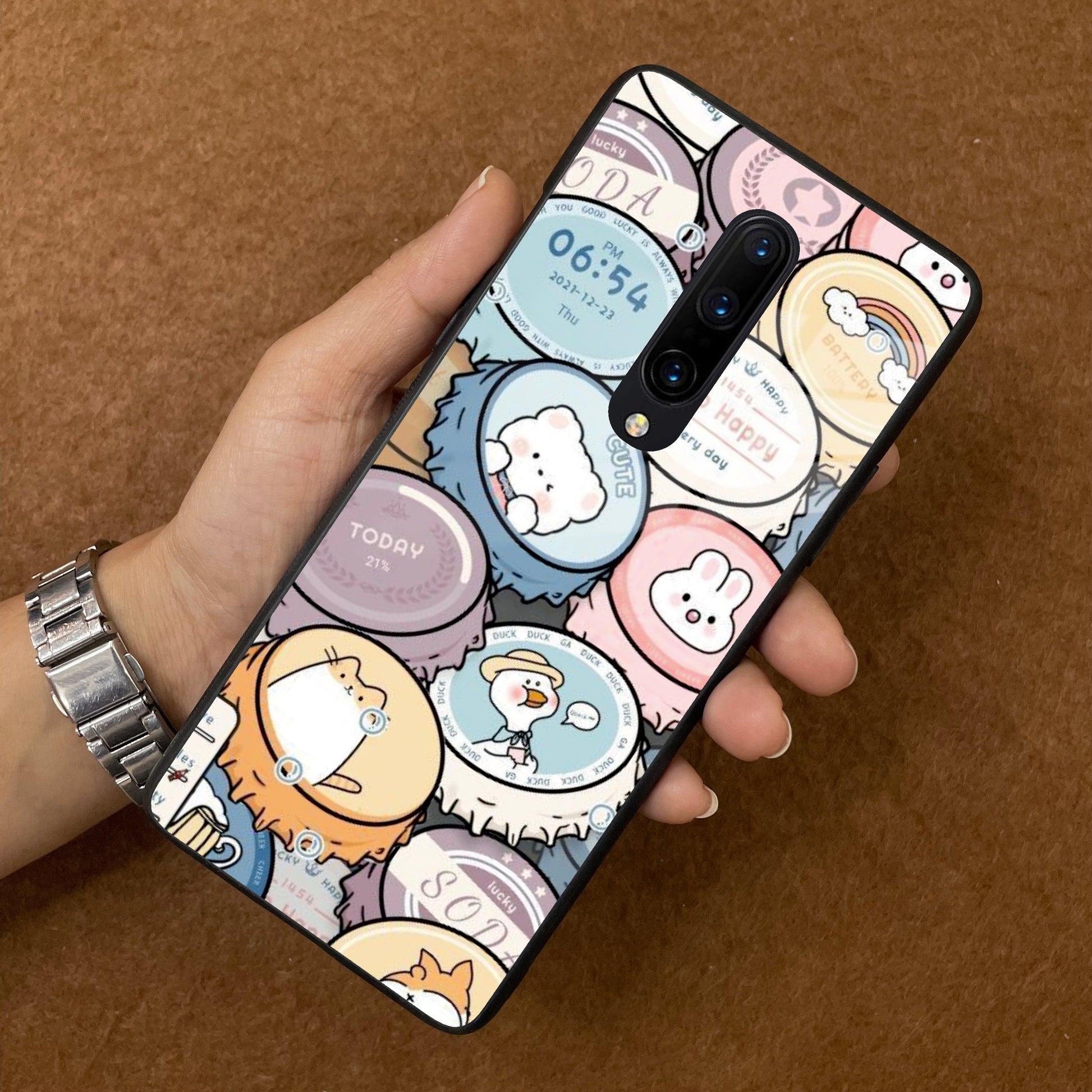 Bunny Buddies Glass Case Cover For OnePlus ShopOnCliQ