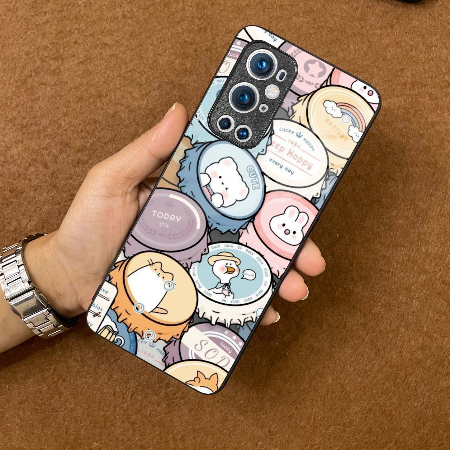 Bunny Buddies Glass Case Cover For OnePlus ShopOnCliQ