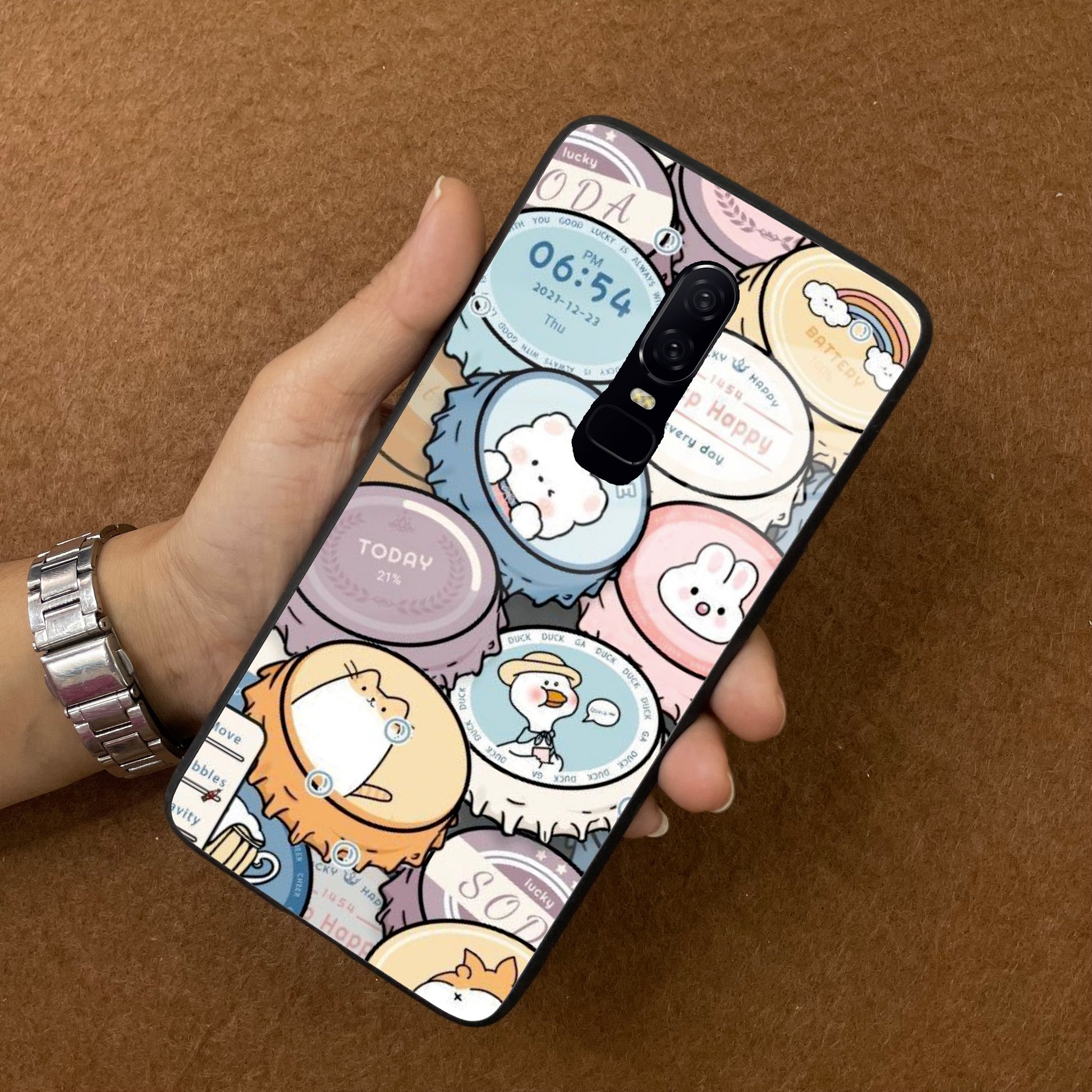 Bunny Buddies Glass Case Cover For OnePlus ShopOnCliQ