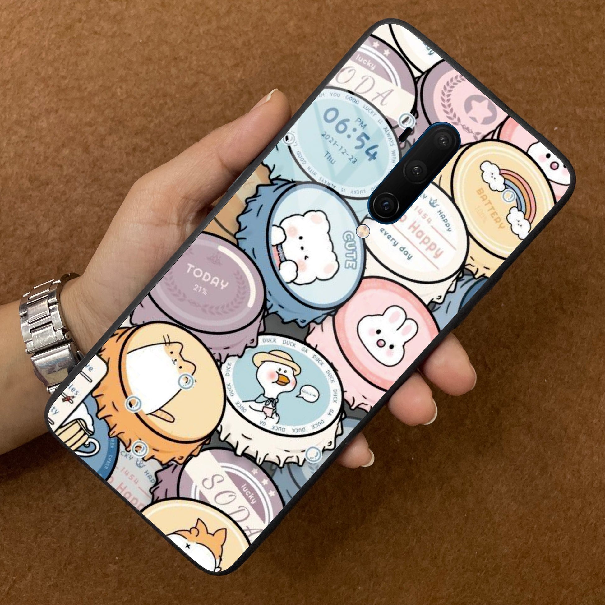 Bunny Buddies Glass Case Cover For OnePlus ShopOnCliQ