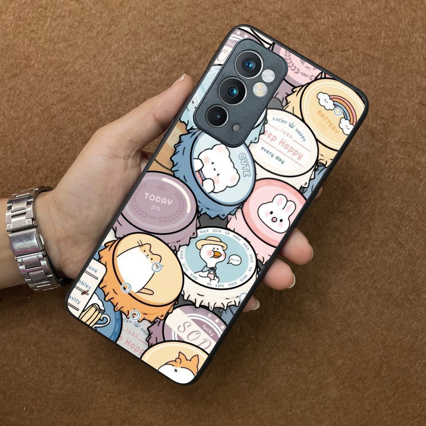 Bunny Buddies Glass Case Cover For OnePlus ShopOnCliQ