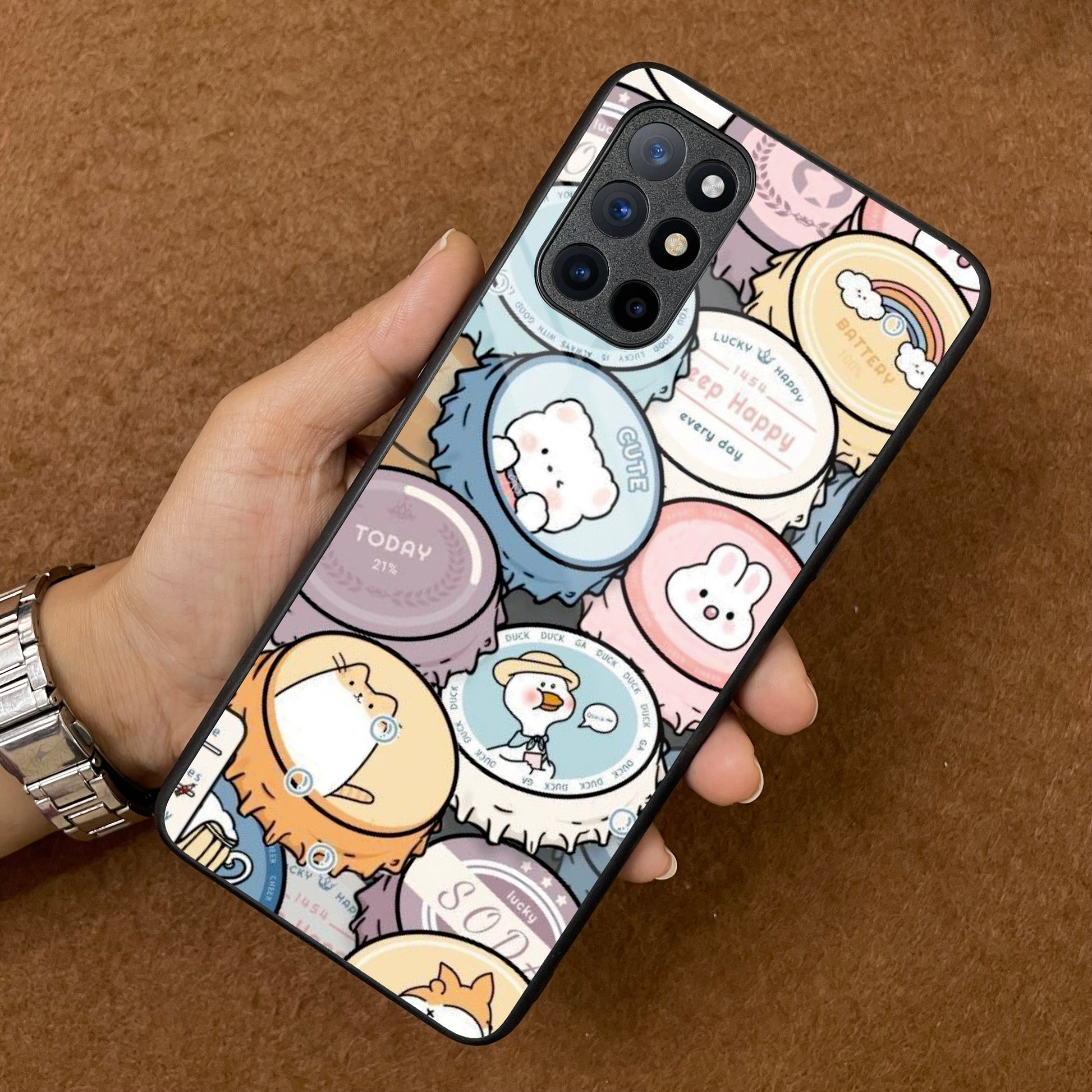 Bunny Buddies Glass Case Cover For OnePlus ShopOnCliQ