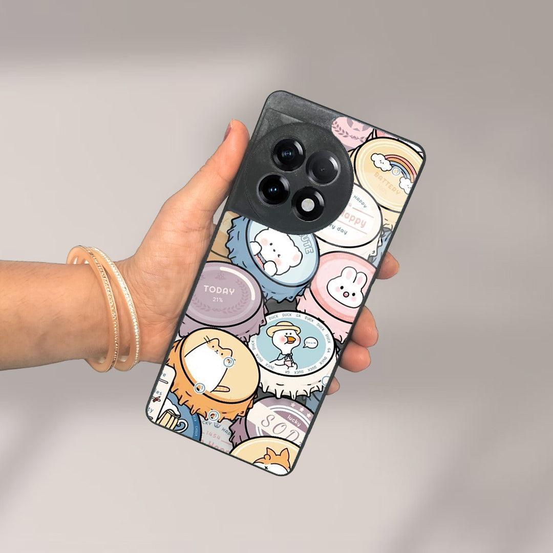 Bunny Buddies Glass Case Cover For OnePlus ShopOnCliQ