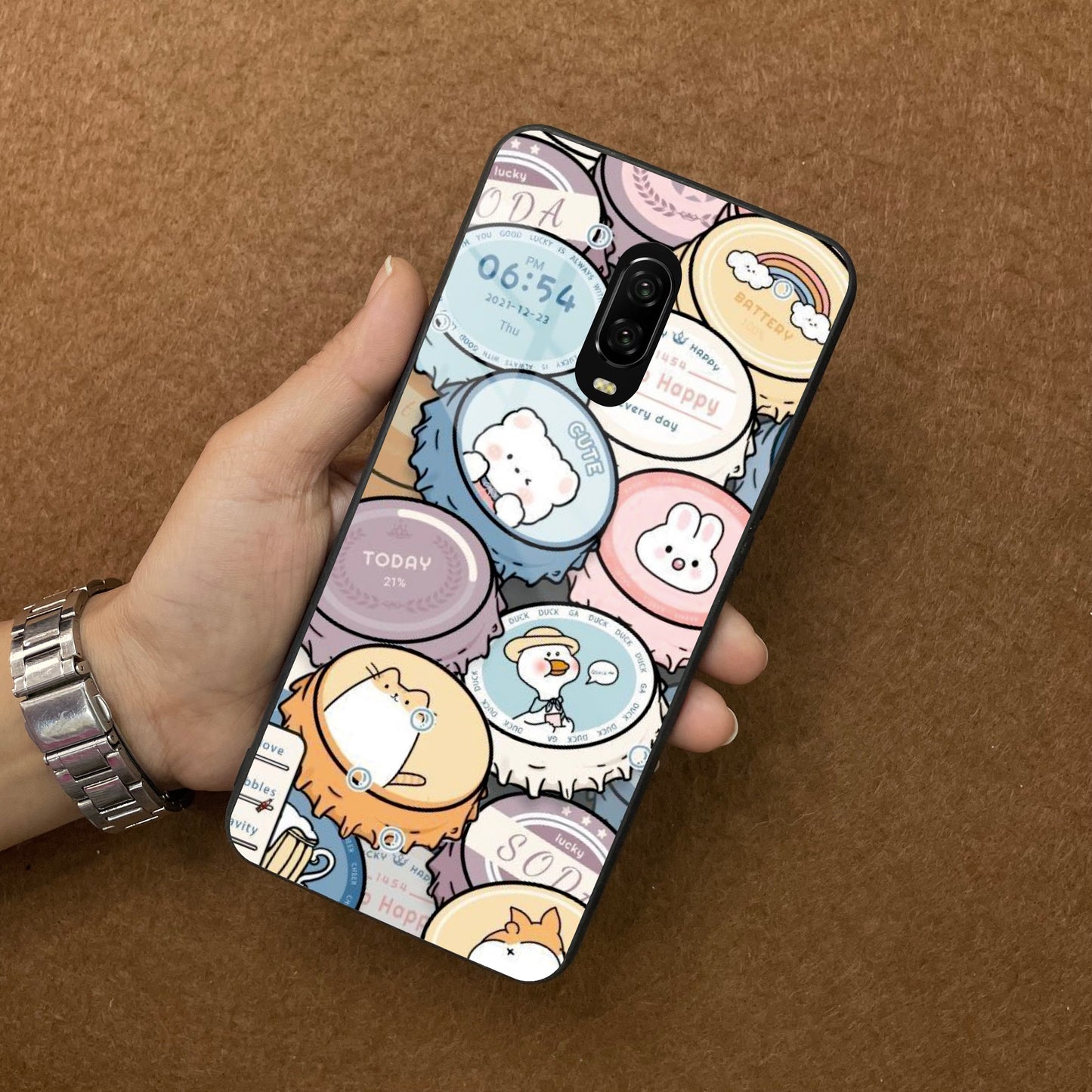 Bunny Buddies Glass Case Cover For OnePlus ShopOnCliQ