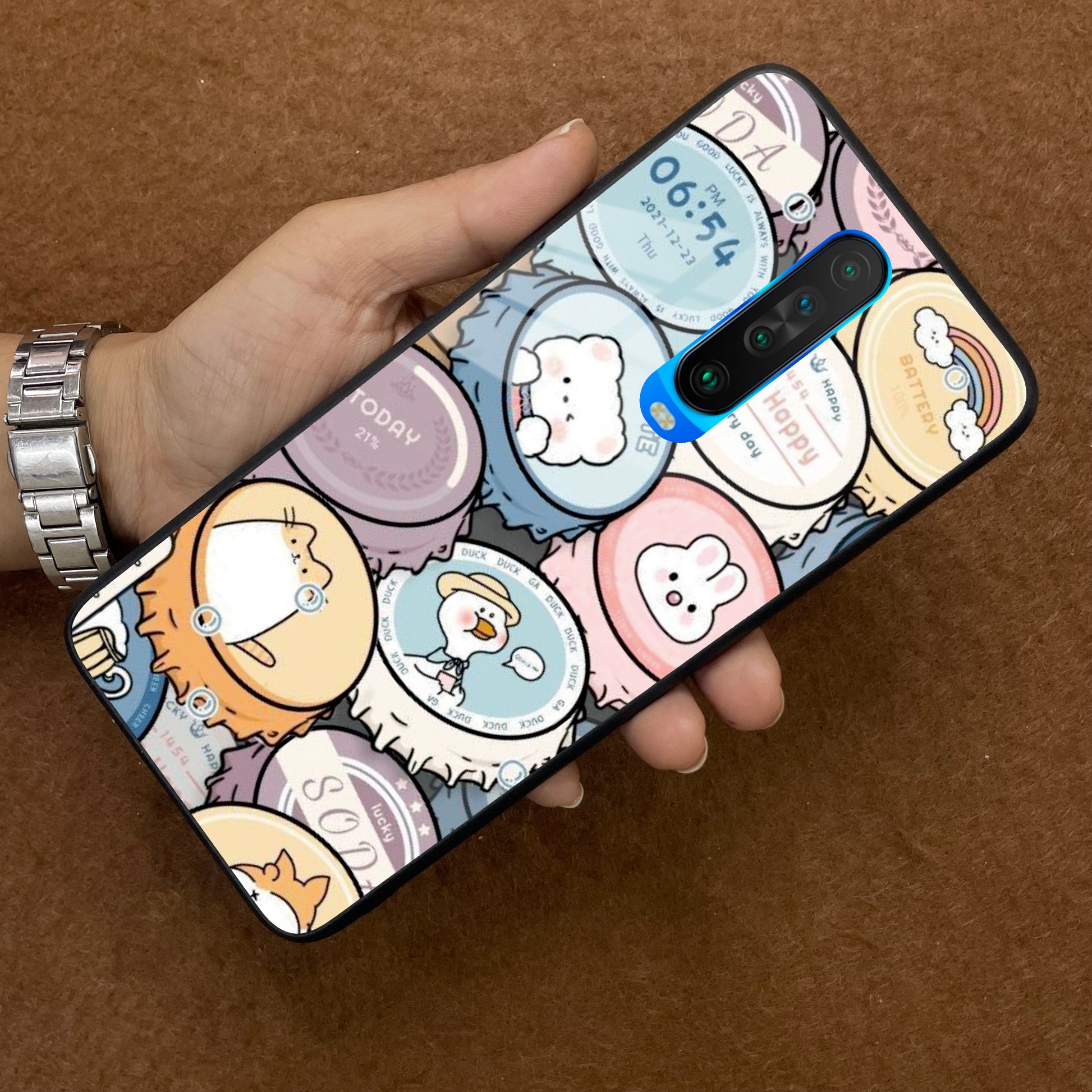 Bunny Buddies Glass Case Cover For Poco - ShopOnCliQ