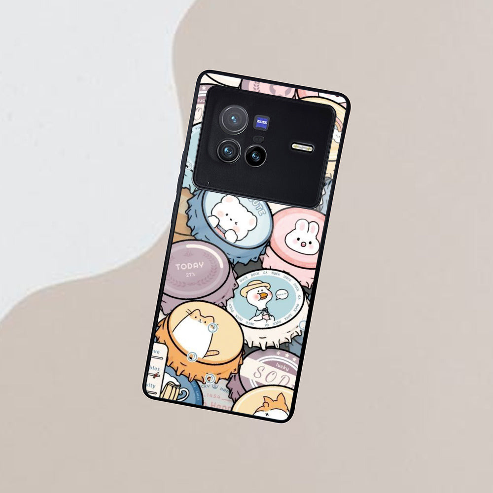 Bunny Buddies Glass Case Cover For Vivo ShopOnCliQ