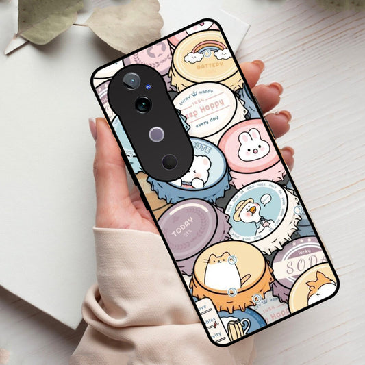 Bunny Buddies Glass Case Cover For Vivo ShopOnCliQ