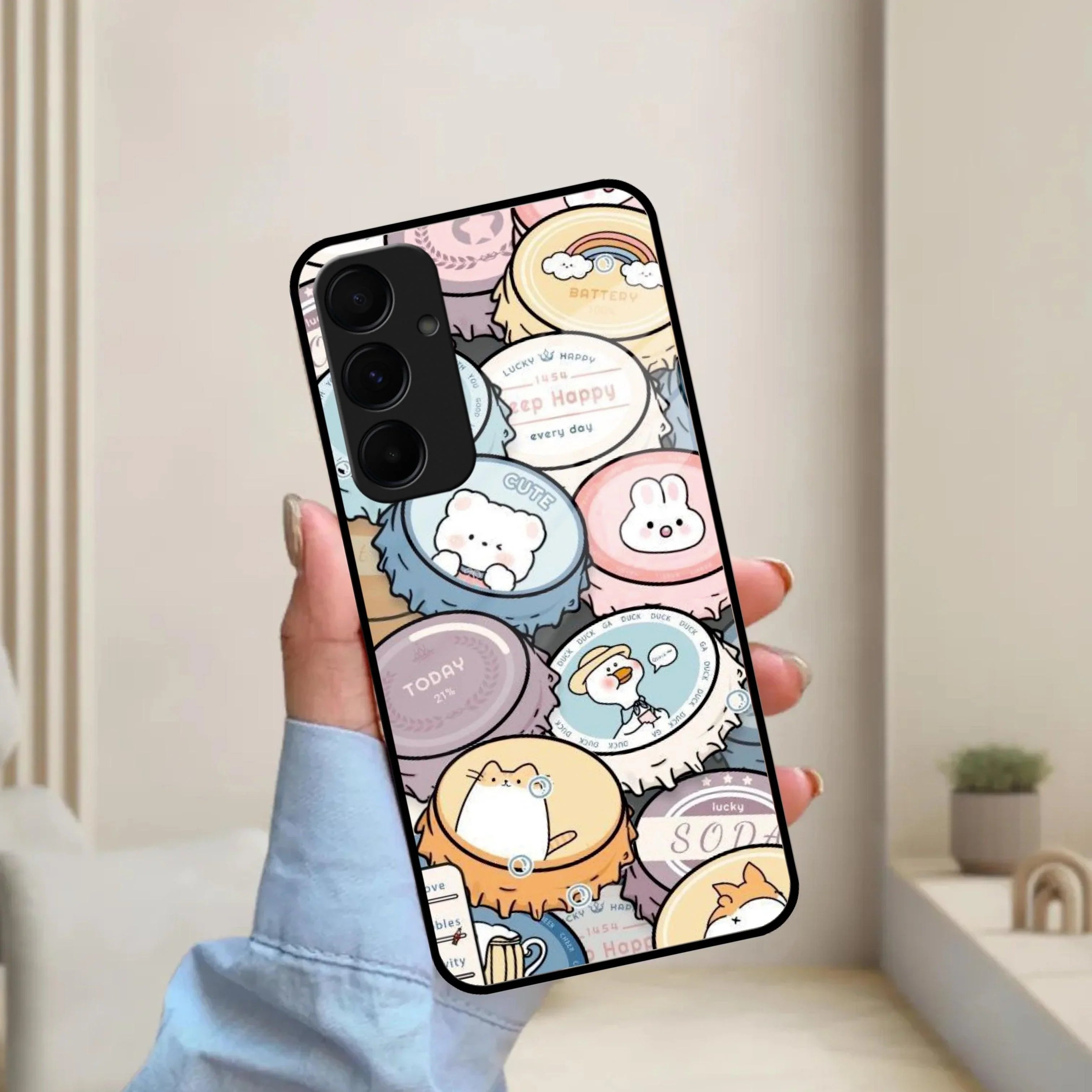 Bunny Buddies Glass Case Cover for Samsung - ShopOnCliQ