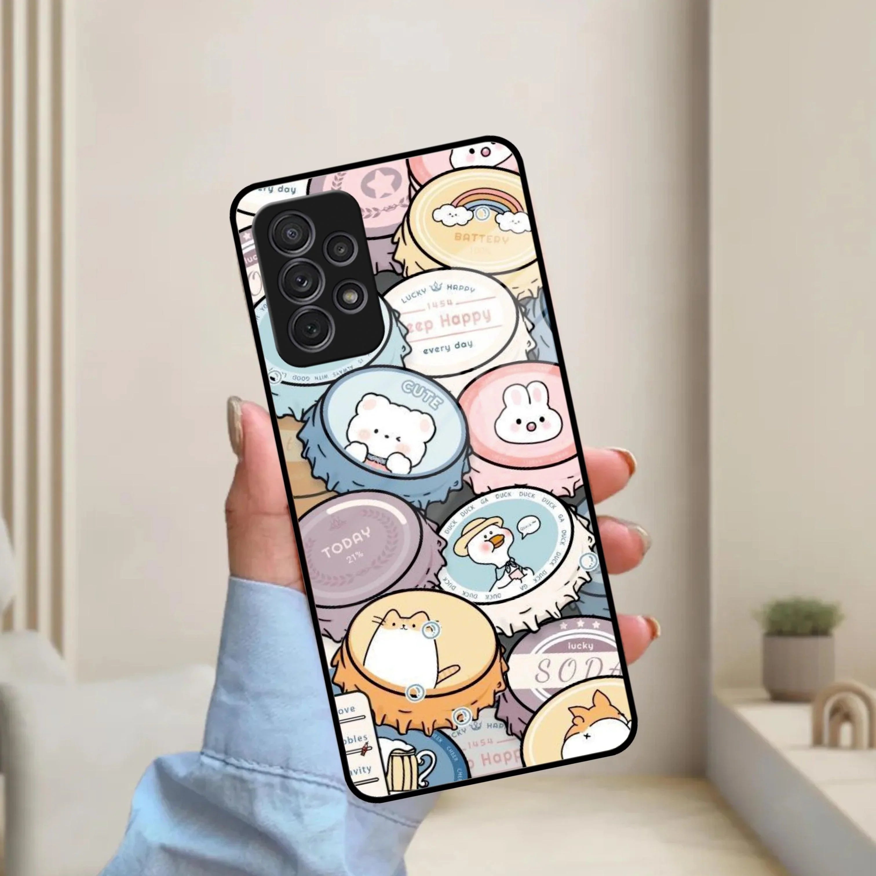Bunny Buddies Glass Case Cover for Samsung - ShopOnCliQ