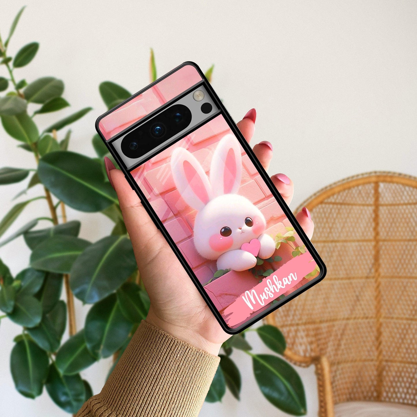 Bunny Glossy Metal Case Cover For Google