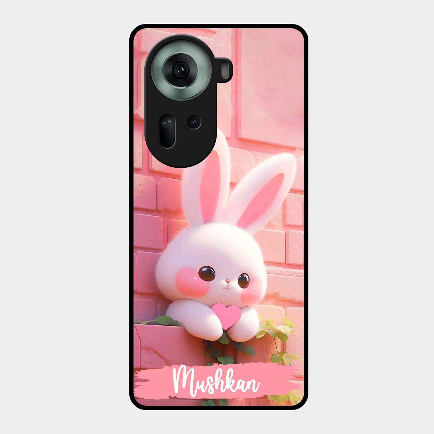 Bunny Glossy Metal Case Cover For Oppo - ShopOnCliQ