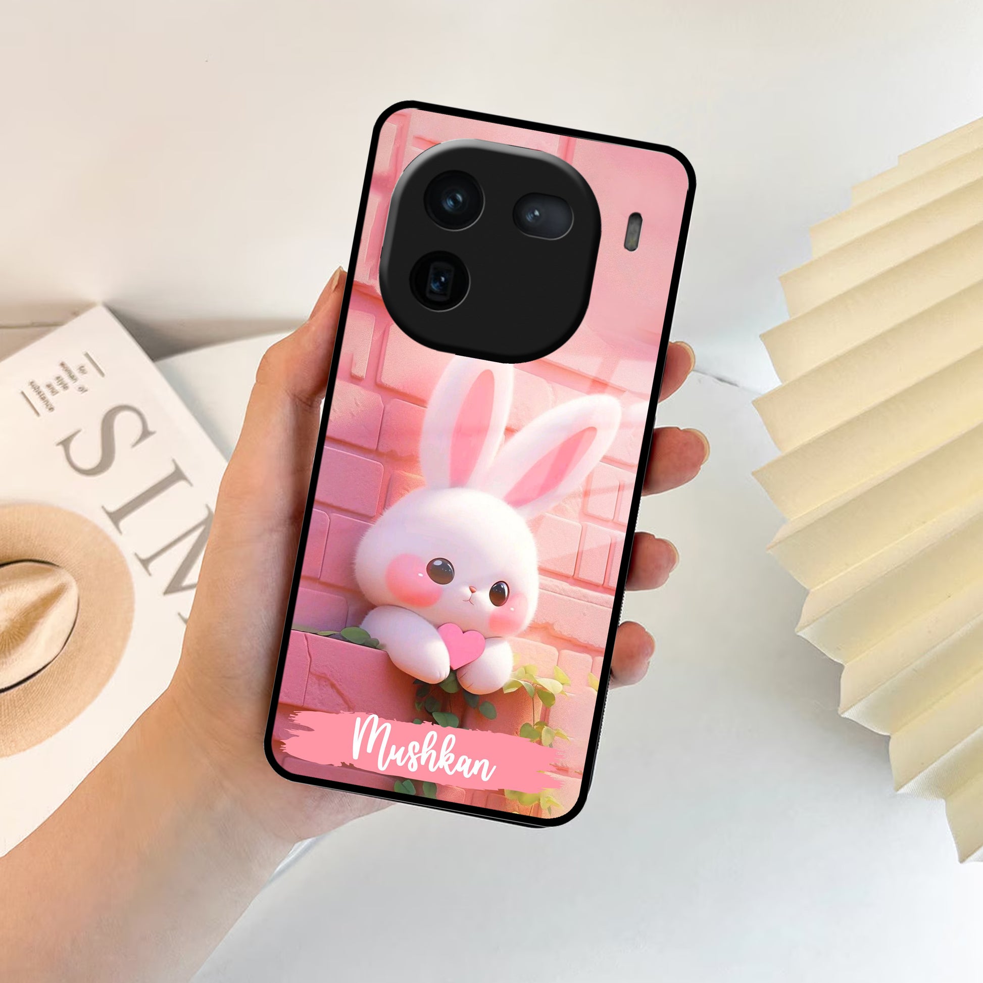 Bunny Glossy Metal Case Cover For Vivo - ShopOnCliQ