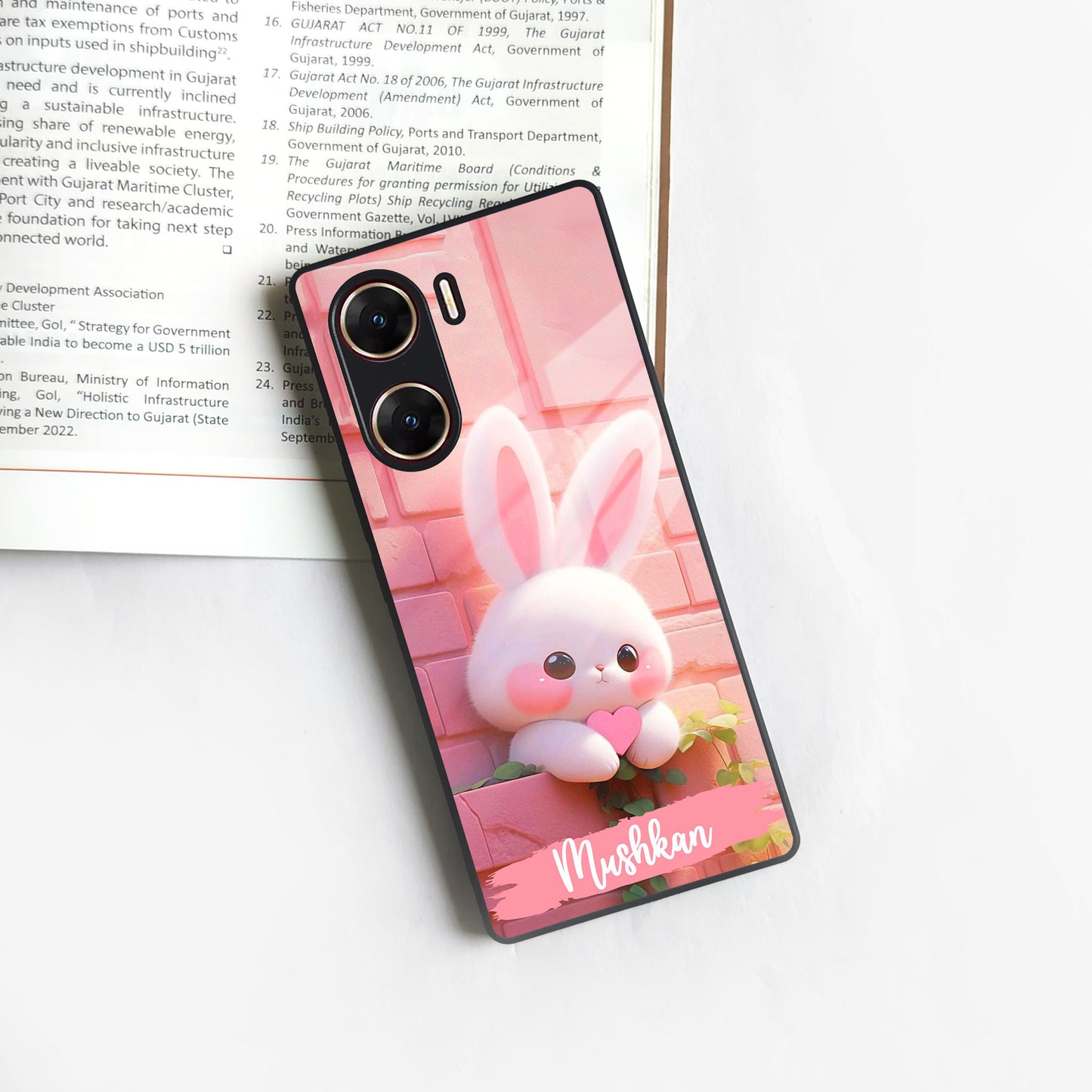 Bunny Glossy Metal Case Cover For Vivo ShopOnCliQ