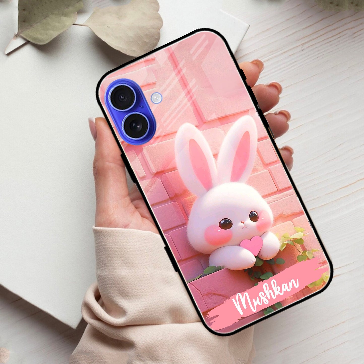 Bunny Glossy Metal Case Cover For iPhone - ShopOnCliQ