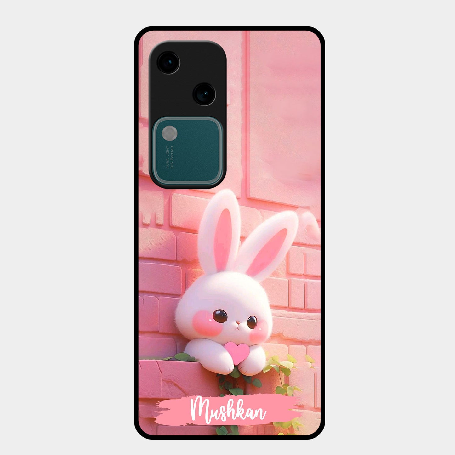 Bunny Glossy Metal Case Cover For Vivo