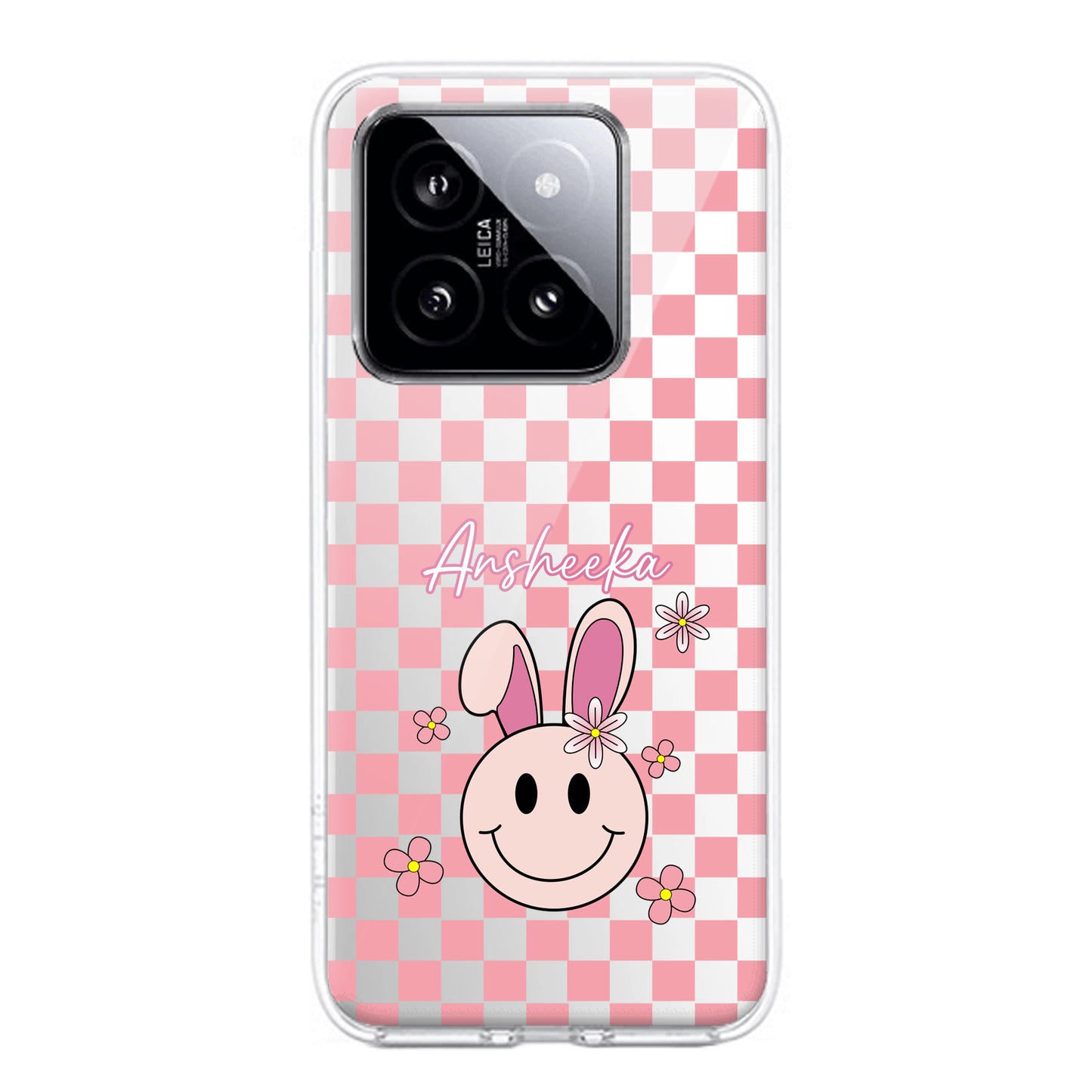 Cute Bunny Customize Transparent Silicon Case For Redmi/Xiaomi