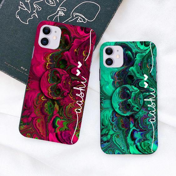Butter Fly Wing Green & Pink Slim Case Cover ShopOnCliQ
