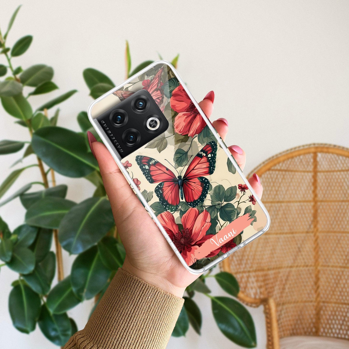 Butterfly Customize Transparent Silicon Case For OnePlus