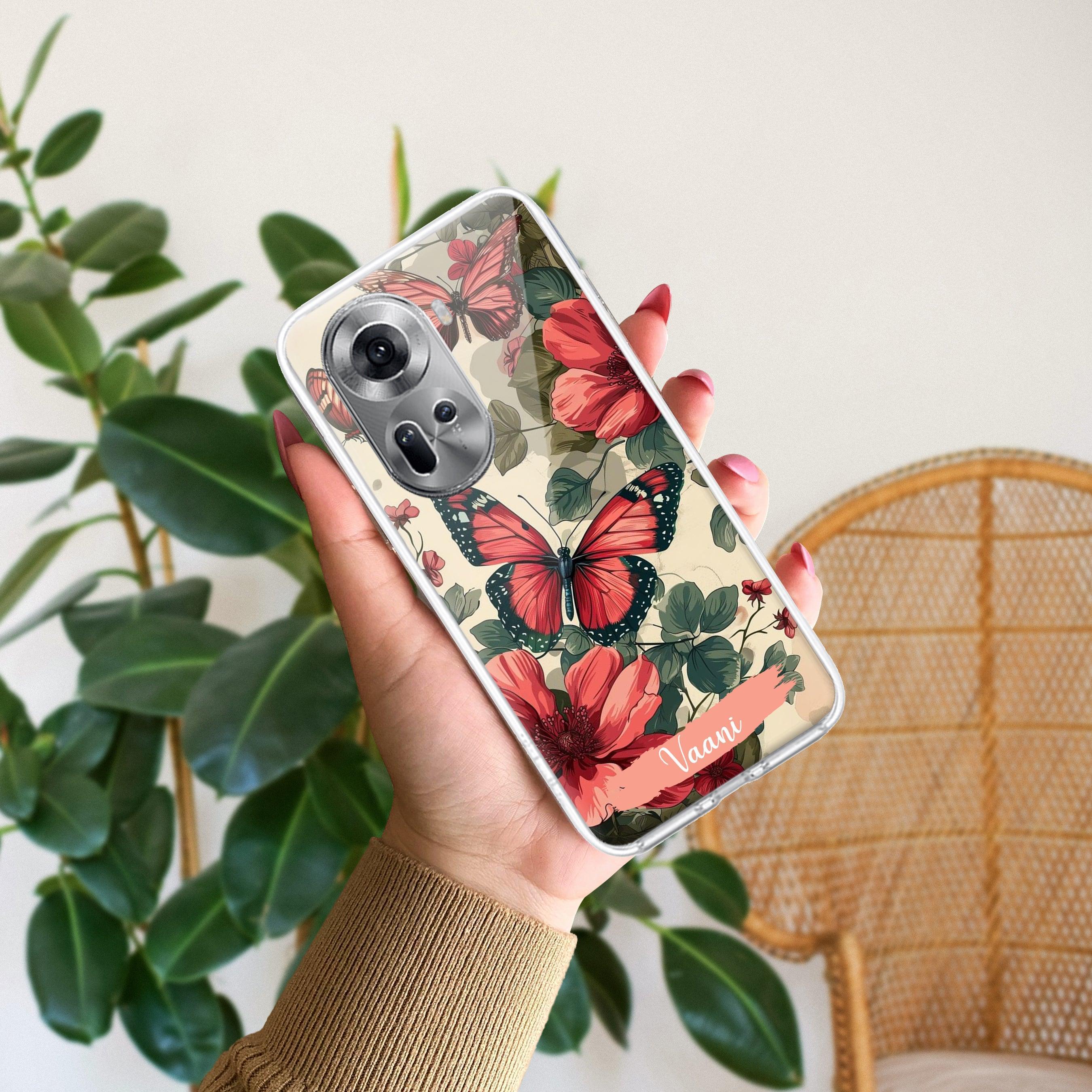 Butterfly  Customize Anti Yellow Case For Oppo Reno 11 5G