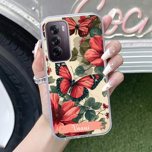 Butterfly Customize Transparent Silicon Case For Oppo ShopOnCliQ