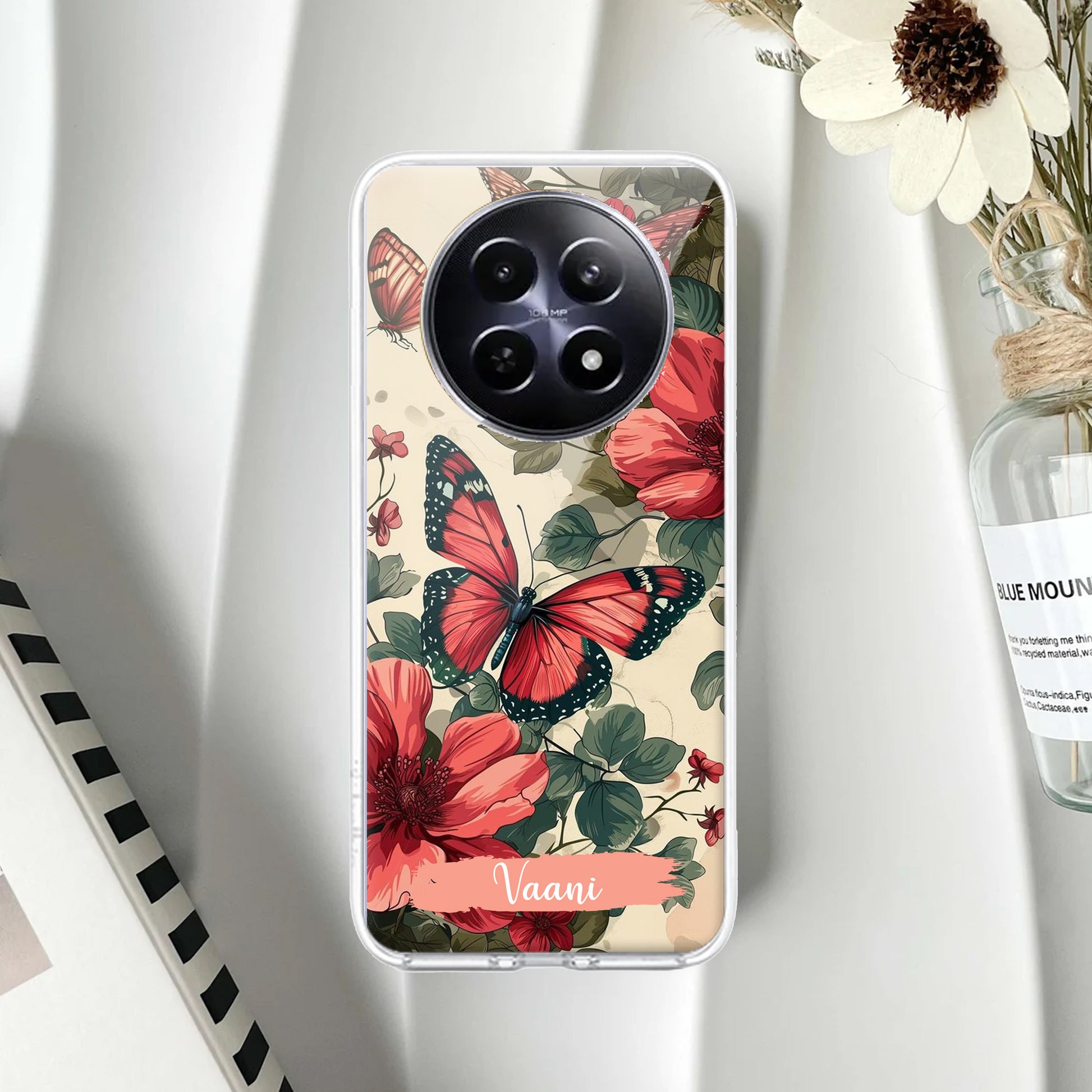 Butterfly Customize Transparent Silicon Case For Realme/Narzo ShopOnCliQ