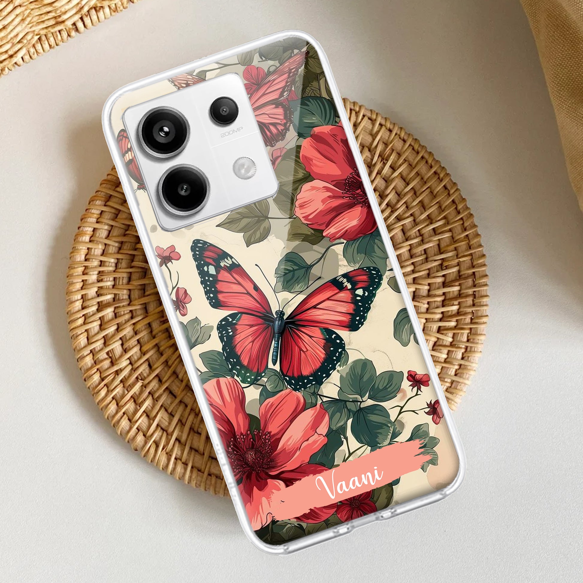 Butterfly Customize Transparent Silicon Case For Redmi/Xiaomi ShopOnCliQ