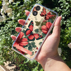 Butterfly Customize Transparent Silicon Case For Samsung Galaxy A32 4G