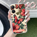 Butterfly  Customize Transparent Silicon Case For Vivo Y28 5G