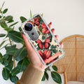 Butterfly  Customize Transparent Silicon Case For Vivo X90 Pro Plus 5G