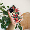 Butterfly  Customize Transparent Silicon Case For Vivo Y22
