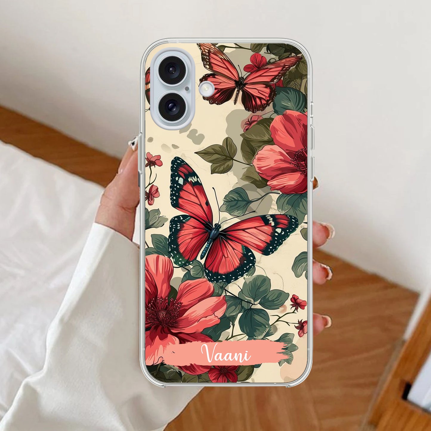 Butterfly Customize Transparent Silicon Case For iPhone ShopOnCliQ