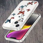 Butterfly Floral Design Transparent Silicon Case For Motorola - ShopOnCliQ