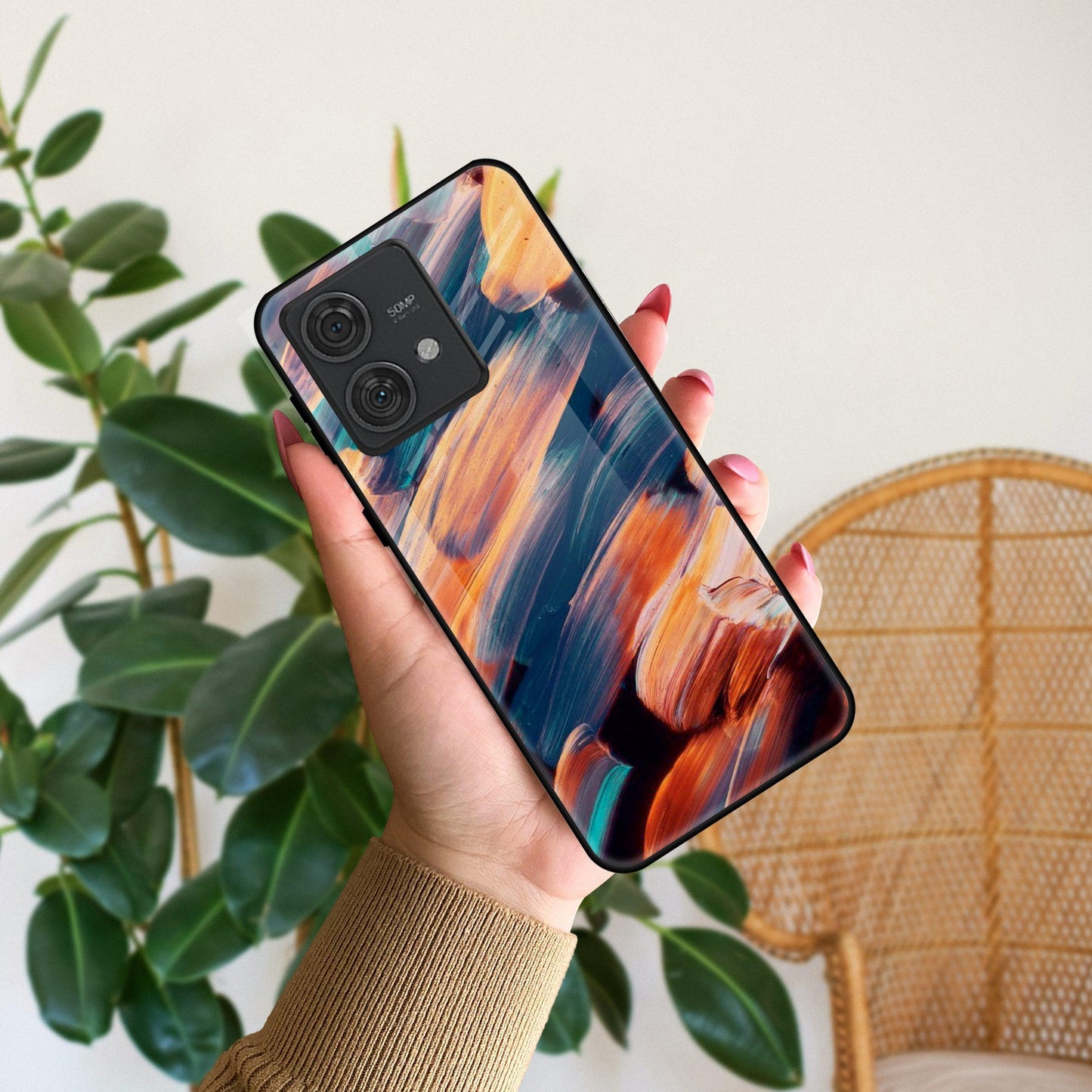 Canvas Print Glossy Metal Case Cover V2 For Motorola