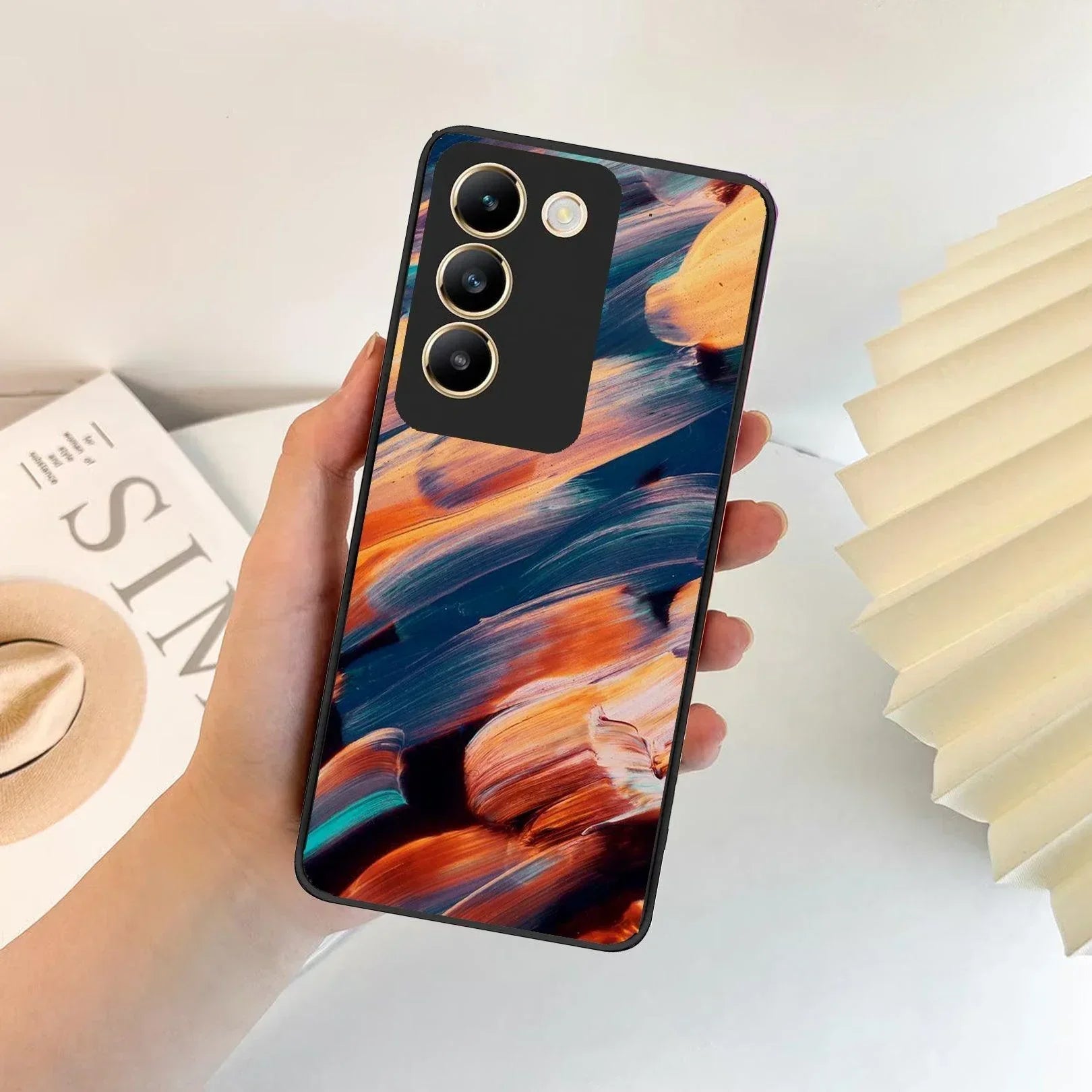 Canvas Print Glossy Metal Case Cover V2 For Vivo - ShopOnCliQ