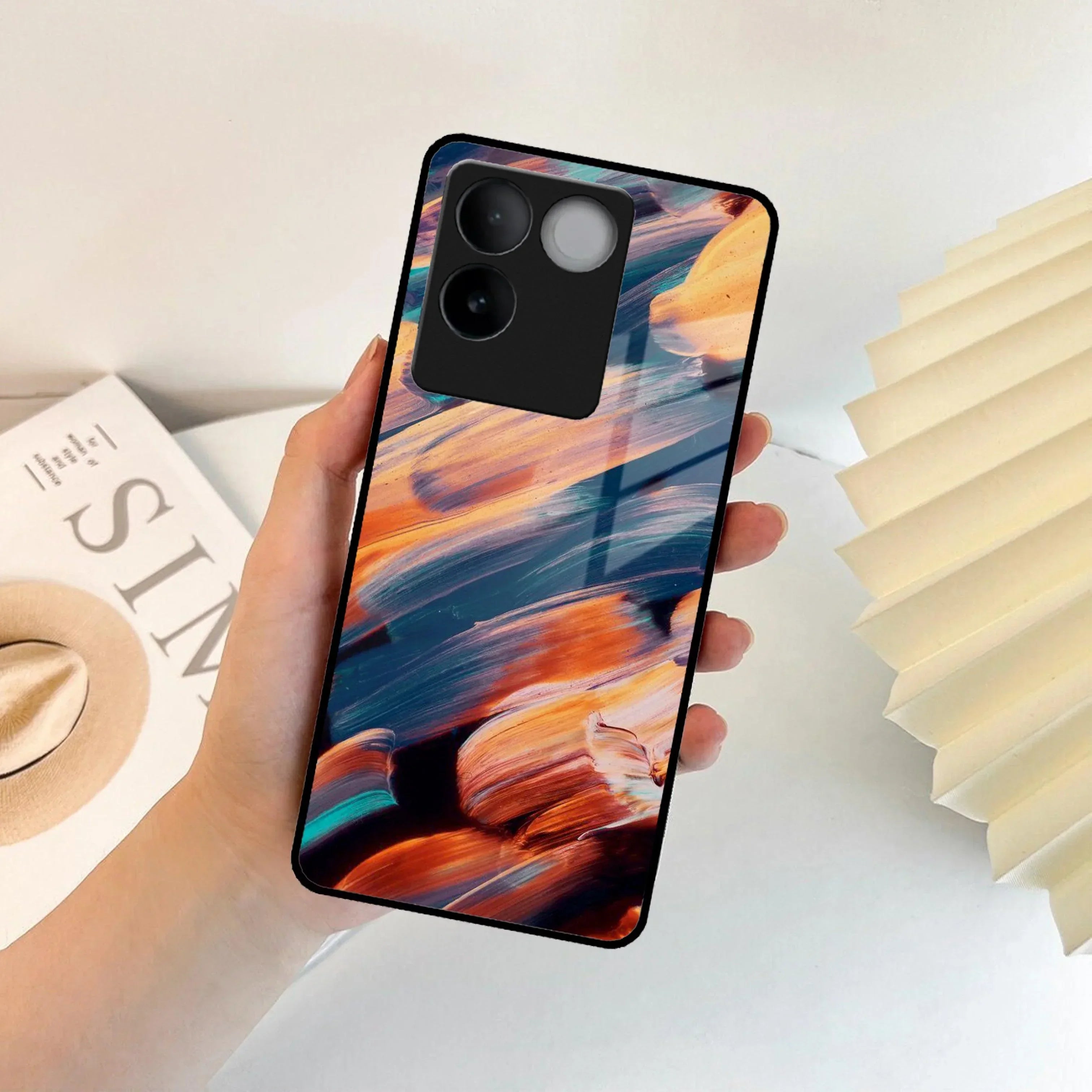 Canvas Print Glossy Metal Case Cover V2 For Vivo - ShopOnCliQ