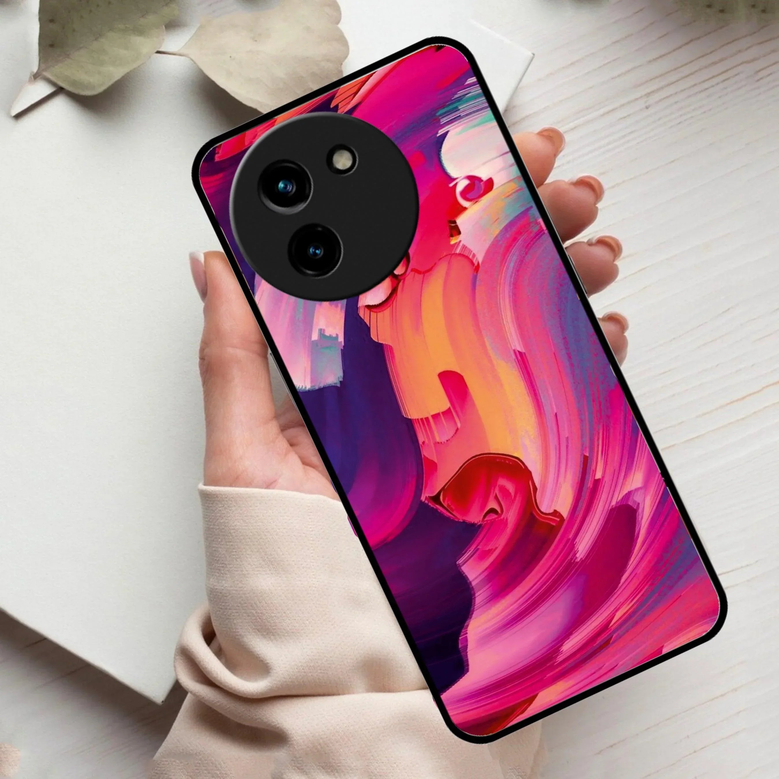 Canvas Print Glossy Metal Case Cover For Vivo - ShopOnCliQ