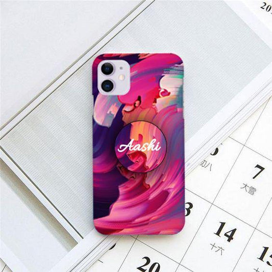 Canvas Print Slim Phone Case Cover For iPhone Cover Pink For iPhone