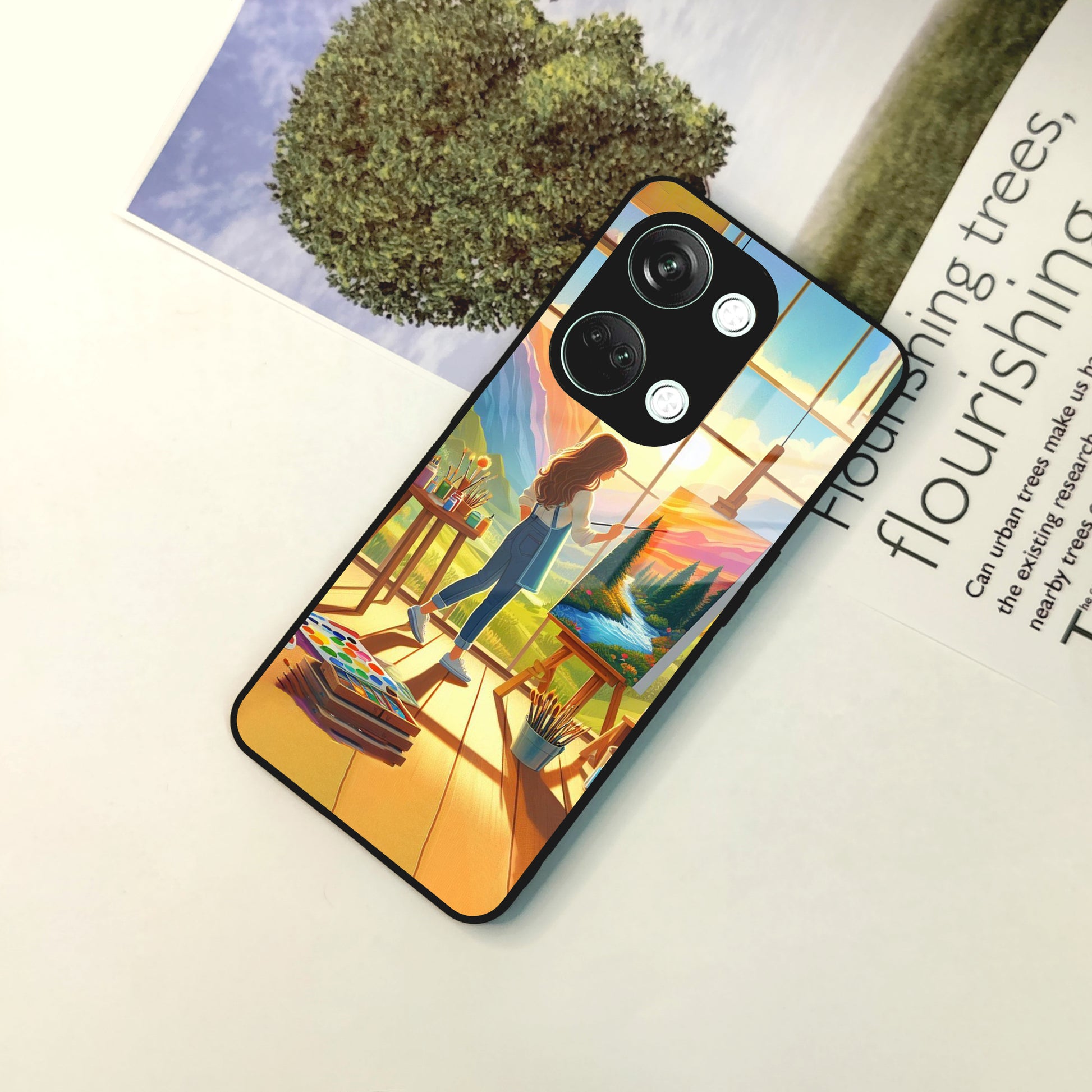 Canvas of Dreams Glass Case Cover For OnePlus ShopOnCliQ