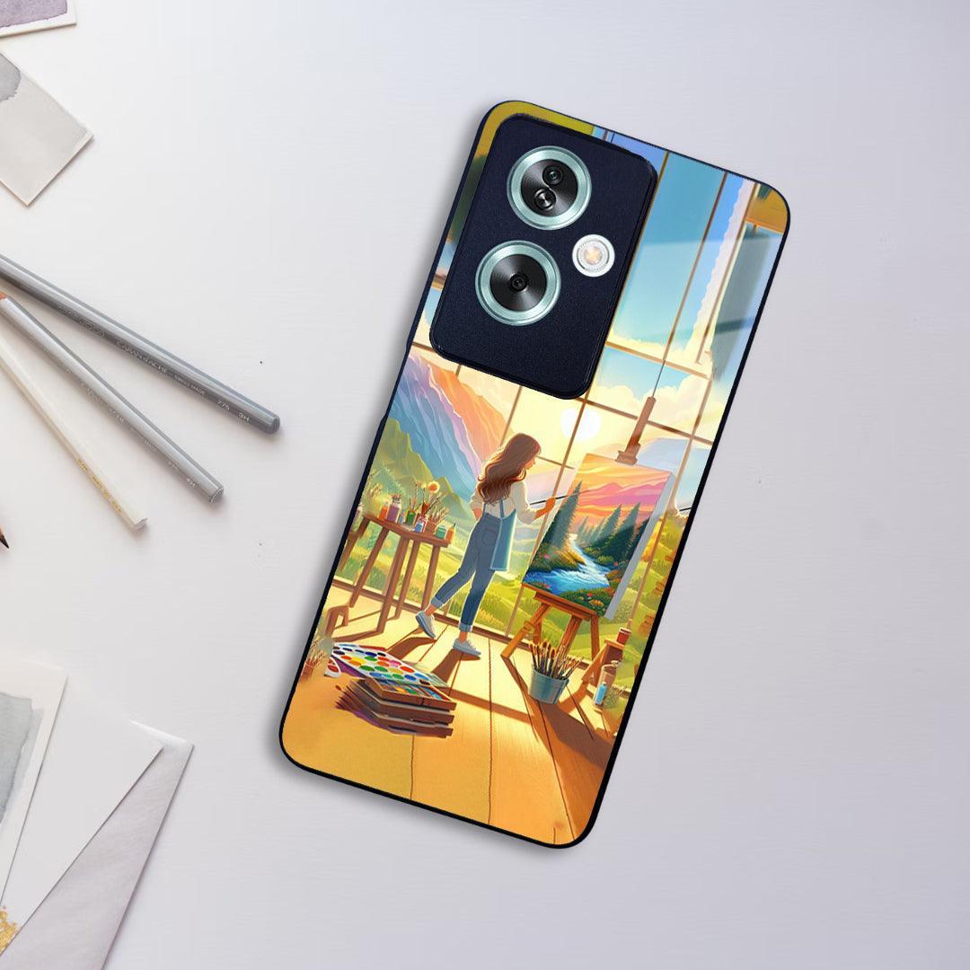 Canvas of Dreams Glass Case Cover For Oppo