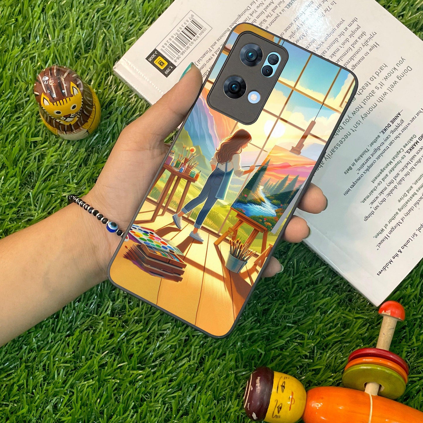 Canvas of Dreams Glass Case Cover For Oppo