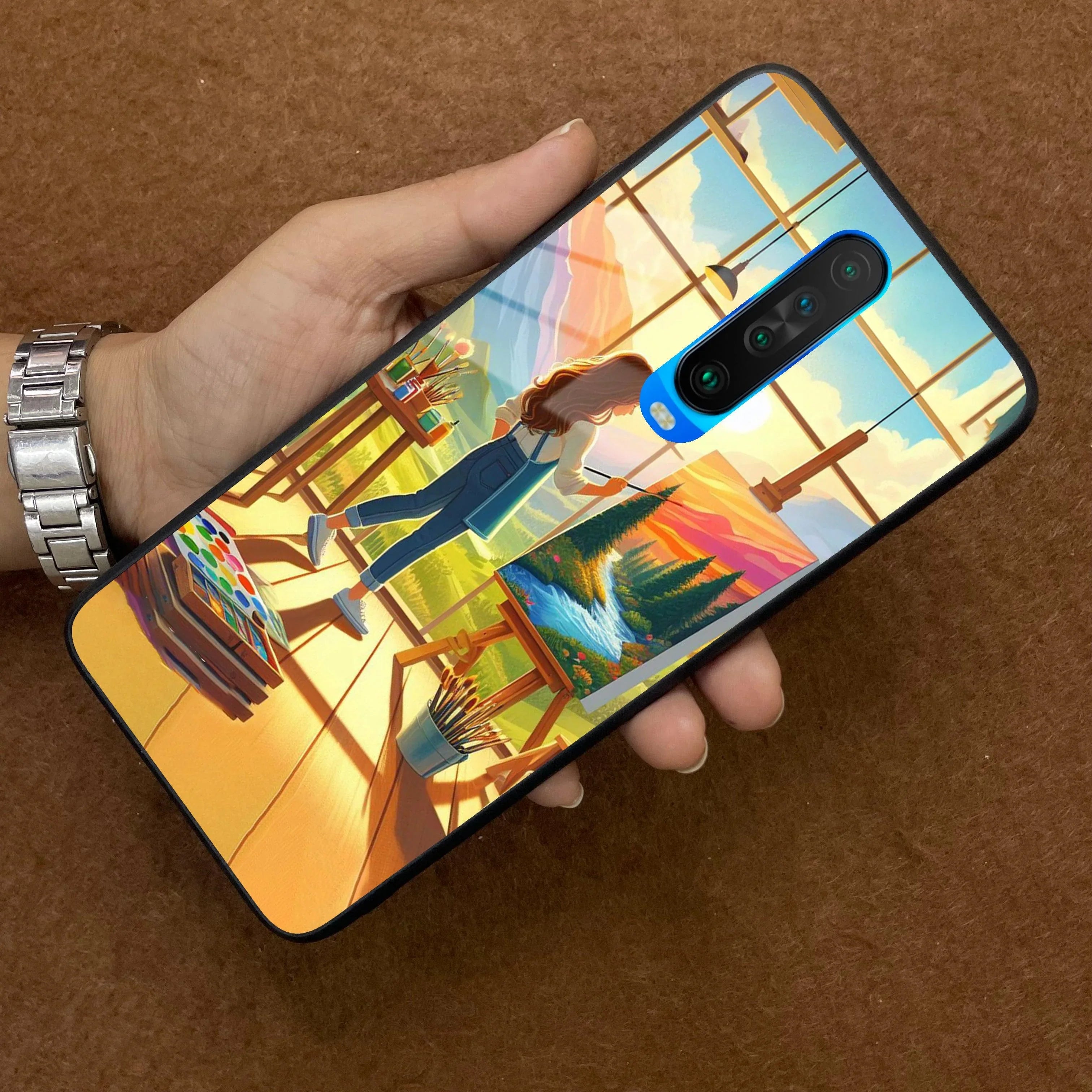 Canvas of Dreams Glass Case Cover For Poco - ShopOnCliQ