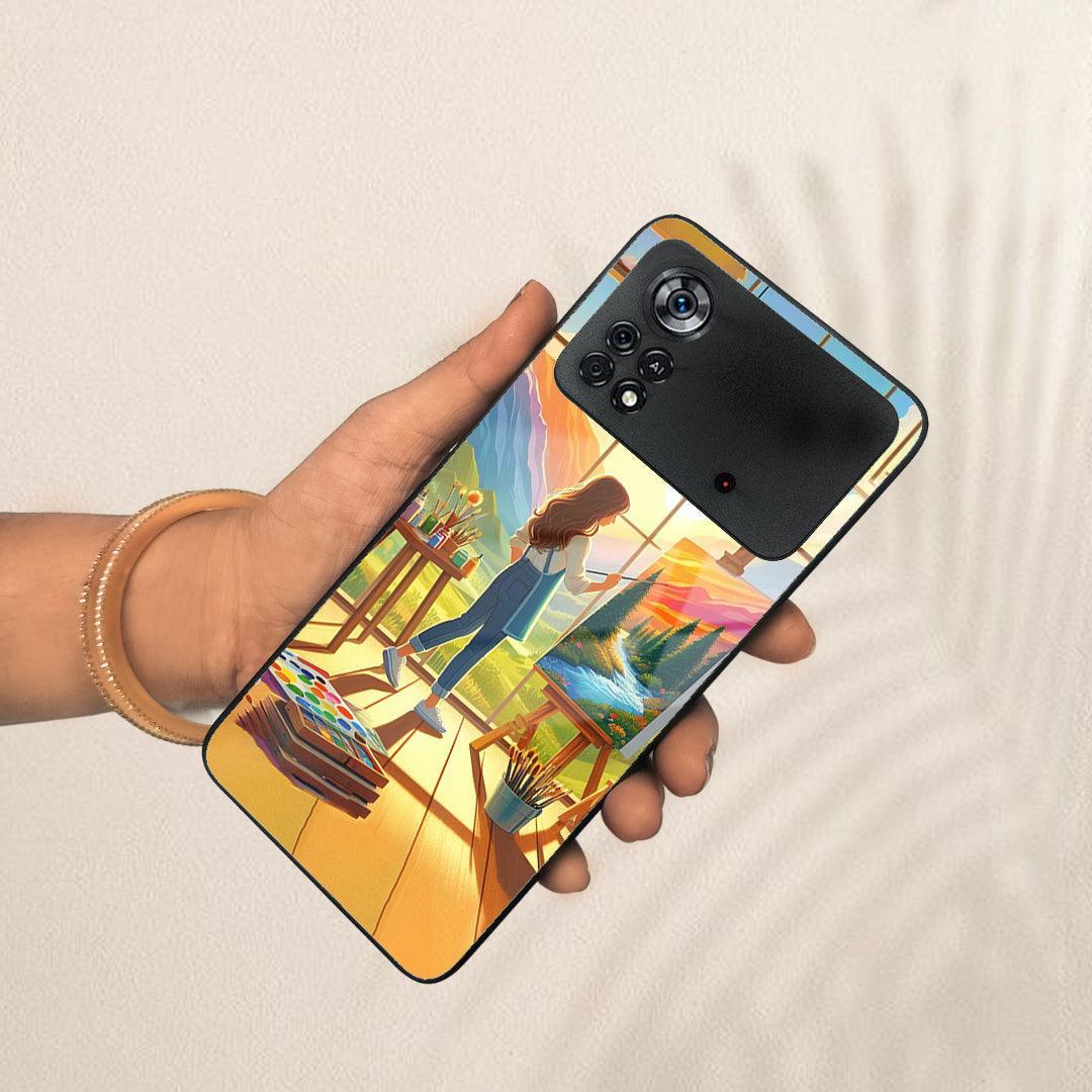 Canvas of Dreams Glass Case Cover For Poco - ShopOnCliQ