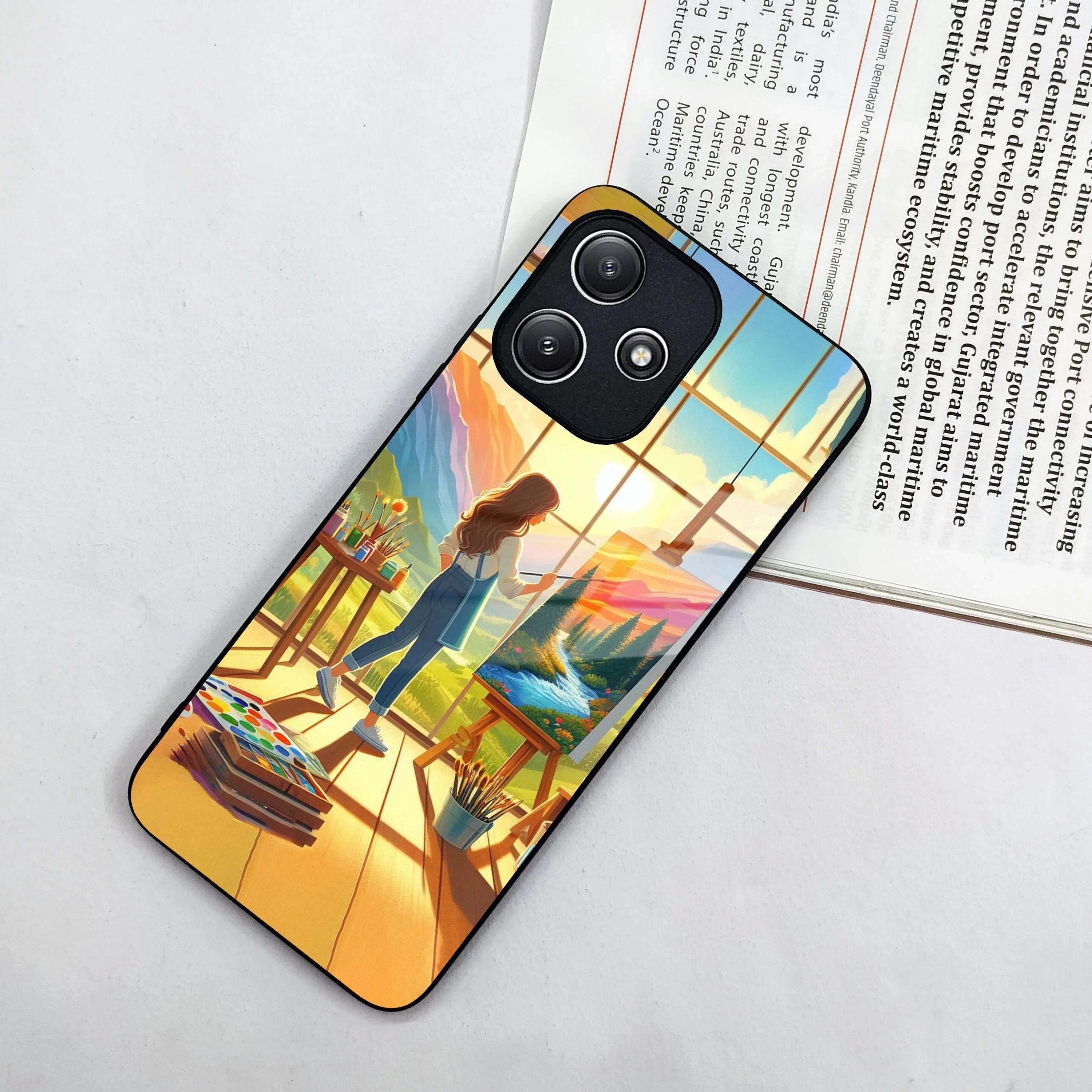 Canvas of Dreams Glass Case Cover For Poco - ShopOnCliQ