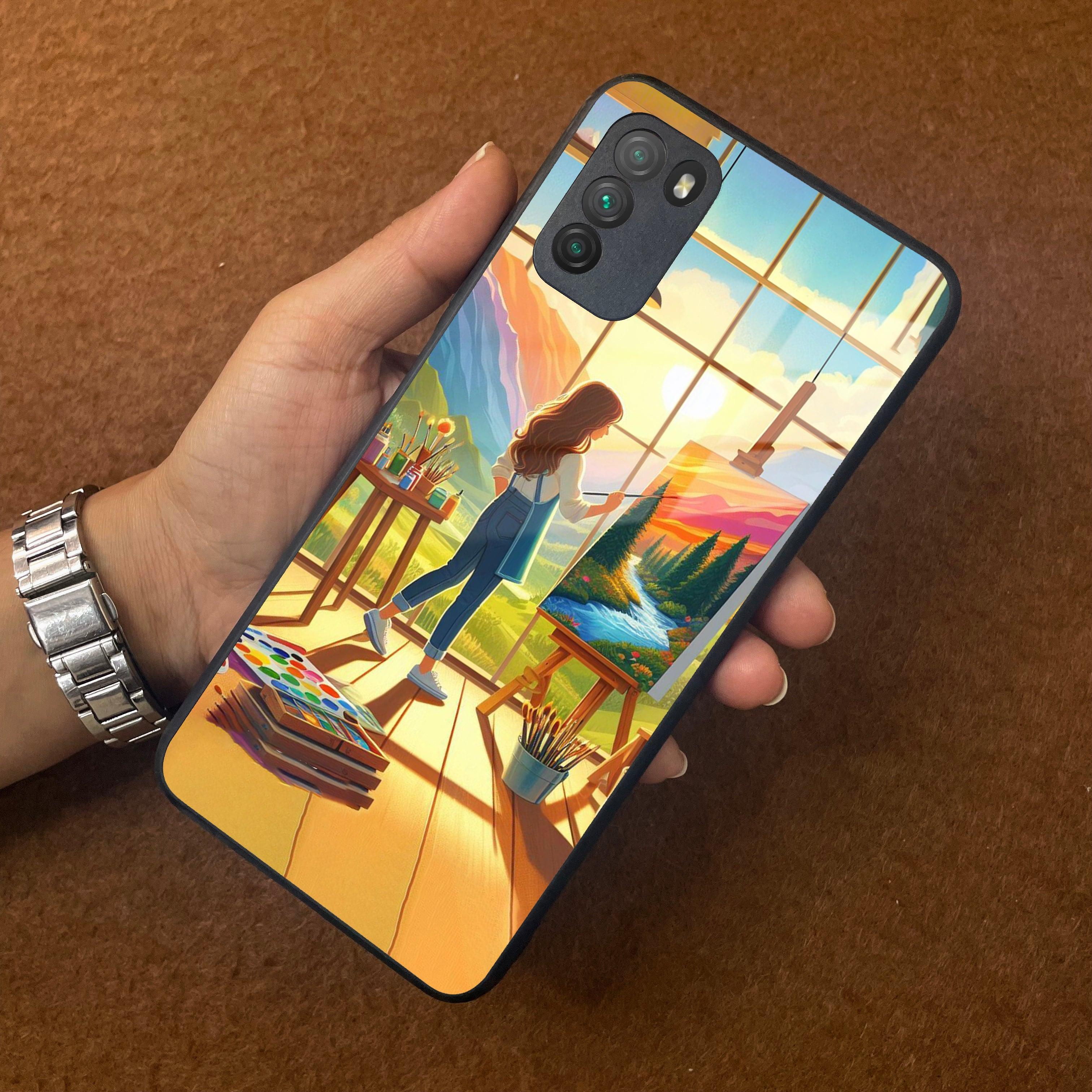 Canvas of Dreams Glass Case Cover For Poco - ShopOnCliQ